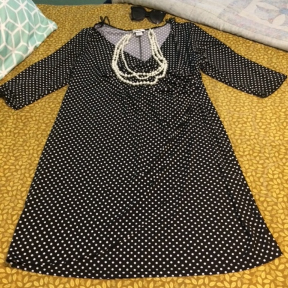 Wrap front dress